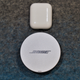 That charging case is quite large compared to Apple’s AirPods case. Though only one is meant to fit in your pocket.
